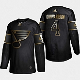 Blues 4 Carl Gunnarsson Black Gold Adidas Jersey,baseball caps,new era cap wholesale,wholesale hats